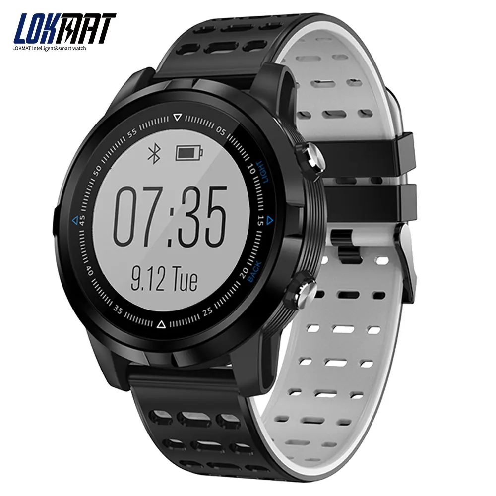 LOKMAT Smart watch bluetooth GPS Heart Rate Monitor Waterproof IP68 Men Clock Multiple Sport Modes Smartwatch For IOS Android