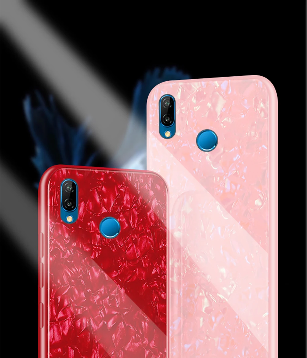 YIESOM Tempered Glass Case For Huawei P20 Lite P20 P20 Pro Shell Soft TPU Silicon Edge Phone Case For Huawei P20 P20Lite P20Pro  (8)