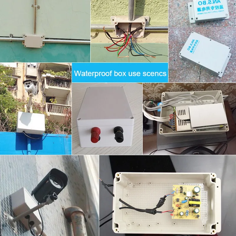 1 шт. ABS Пластик IP65 Водонепроницаемый распределительная коробка DIY Крытый