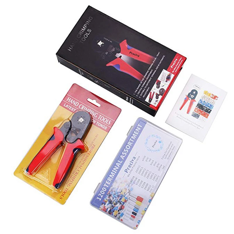 QUK Crimping Pliers Mini Electric Tube Terminals HSC8 6-4A HSC8 6-6mm Multitool Adjustable Crimping Press Pliers Hand Tools6