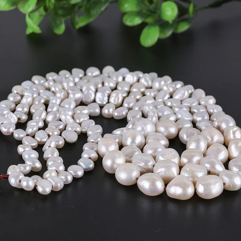 

Good-looking Baroque Shaped Pearl Long Necklace Natural Glare Edison Sweater Chain Waist Chain