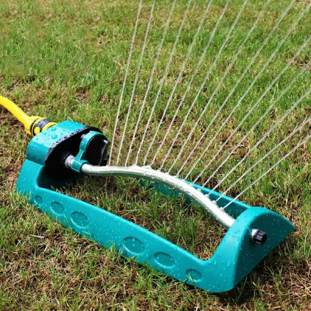 

Oscillating Sprinklers Lawn Irrigation Adjustable 15-hole Watering Sprinkler Sprayer Lawn Yard Irrigation System Garden Tool