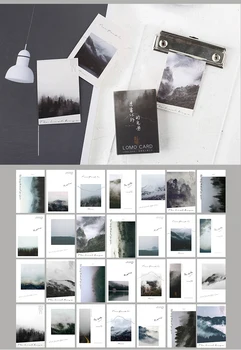 

Multi-use 5.2*8cm 54pcs Mini Card In The Fog Design As Scrapbooking Background Party Invitation Cards