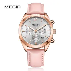 MEGIR женские часы хронограф водонепроницаемые модные светящиеся спортивные часы женские часы наручные часы Montre Femme Reloj Mujer