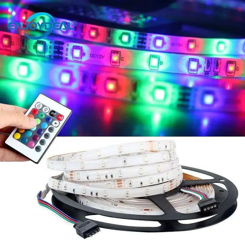 RGB 300 светодиодный 3528 Водонепроницаемая гибкая полоса лампа Гибкая фоновая