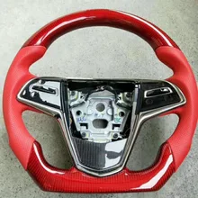 Рулевое колесо из углеродного волокна и кожи для Cadillac