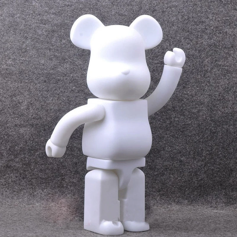 Bearbrick 400% краска собственного приготовления Цвет белый ПВХ Виниловая фигурка