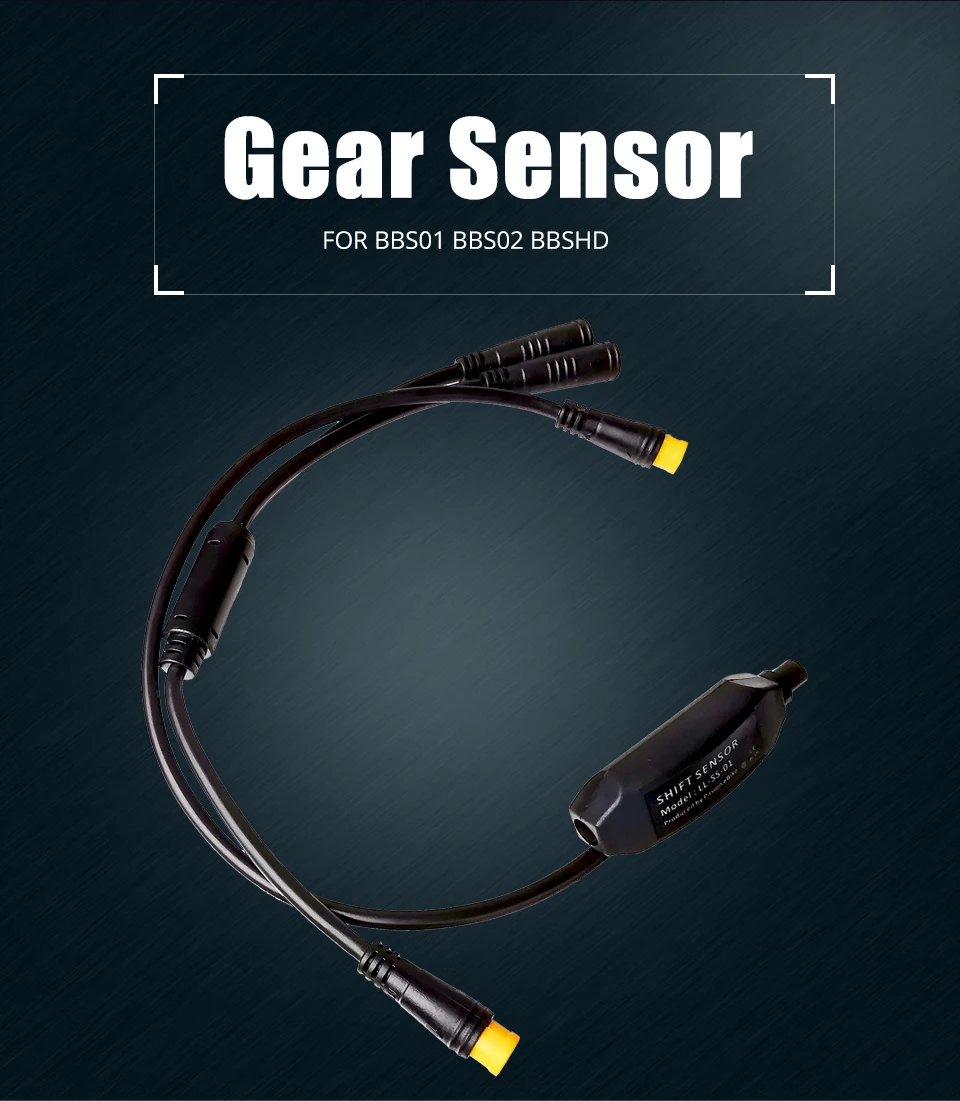 Best Mid Motor Gear Sensor for BAFANG BBS01 BBS02 BBSHD 3 Pin in One Connector 24CM Shift Sensor with Y Cable for BAFANG Gear Sensor 1
