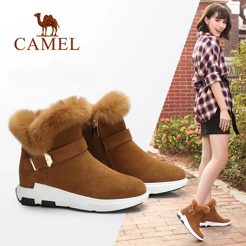 CAMEL/женские зимние ботинки коллекция 2018 года Новинка повседневные теплые