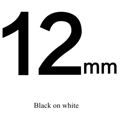 Для LM-PNP LM-160 LM-210D LM-280 этикетировочных машин Сделано в Китае 12 мм белого и черного цветов, на возраст 12 мм желтого, черного и красного цвета на черном фоне - Цвет: 12mm Black on white