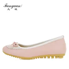 Fanyuan/Для женщин повседневные Лоферы обувь, мягкие мокасины, обувь на плоской подошве для взрослой женщины, обувь с симпатичной бабочкой-туфли с бантиками для езды на велосипеде Женская Закрытая обувь для вождения балетки
