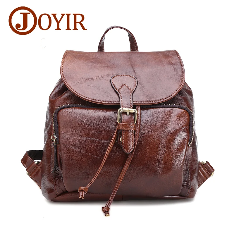 

Genuine Leather Backpack Female School Bags Travel Large Capacity Leather Backpack Genuine Leather Back Pack For Teenage Girls