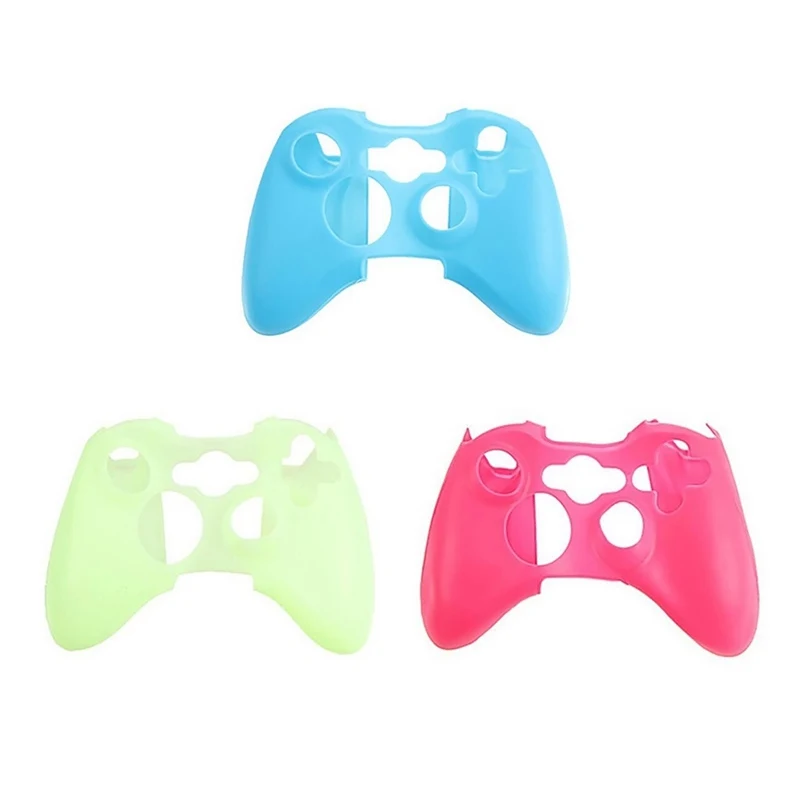 

Luminous Silicone Case Protection Sleeve Soft Non-slip Cover for XBOX 360 Game Controller Top Quality Game Accessories