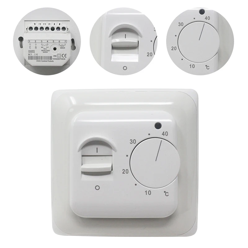 Floor Heating Thermostat Machanical heating temperature controller floor warm thermostat room temperature controller Universal Floor Heating Thermostat Machanical heating temperature controller floor warm thermostat room temperature controller Universal