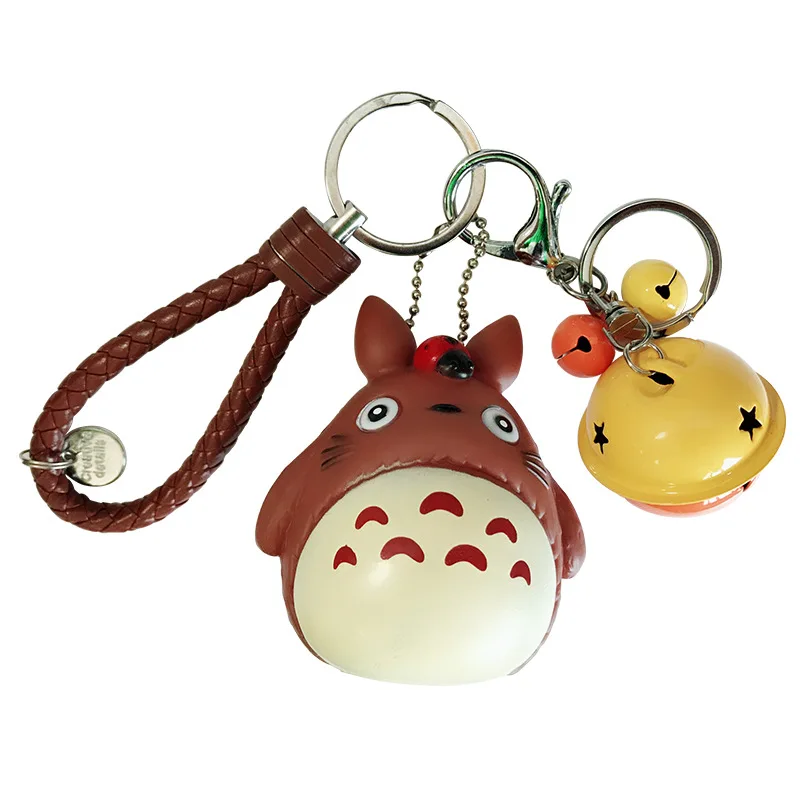 

Cute My Neighbor Totoro Doll Keychain Chinchilla Keyrings Pendant fit Bag Charms Purse Accessory for Miyazaki Hayao Comic Fans