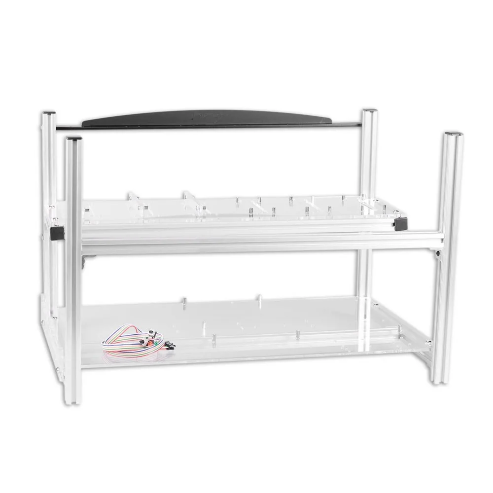 Multifunctional Heat Dissipation GPU Mining Frame Case Stackable Design Aluminum Acrylic Insulation Mining Frame Case