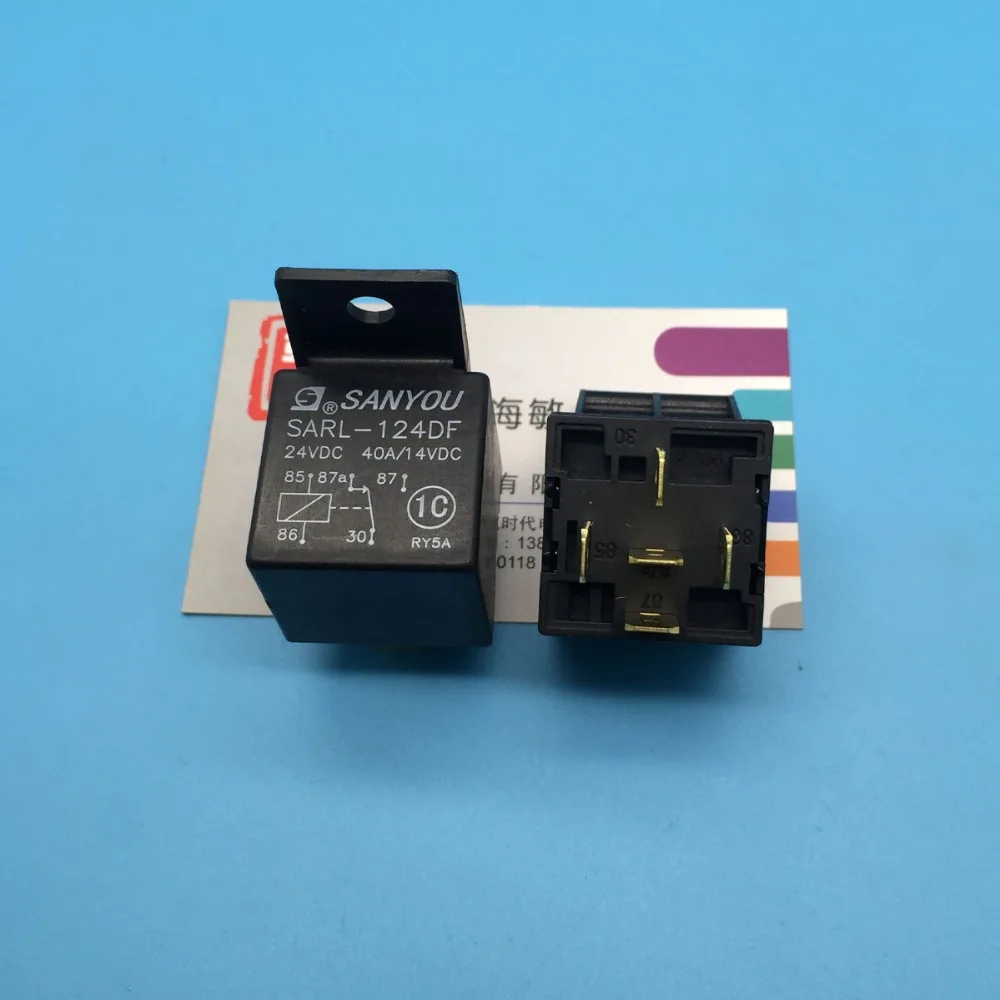 Бесплатная доставка Лот (10 шт./лот) sanyou sarl-124df 24vdc 5 Pins 40A/14vdc автомобильный реле