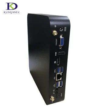 

Intel Quad Core i7 7700HQ i7 6700HQ i3 6300HQ Mini PC 6MB Cache Mini Computer with HDMI DP VGA two RAM Solt nettop HTPC win10