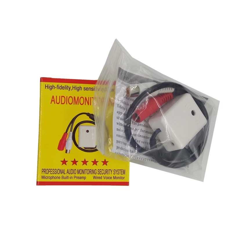  Evolylcam MINI Audio MIC For Security DVR Camera System Cable CCTV Microphone Sound Signal Device W - 1E+12