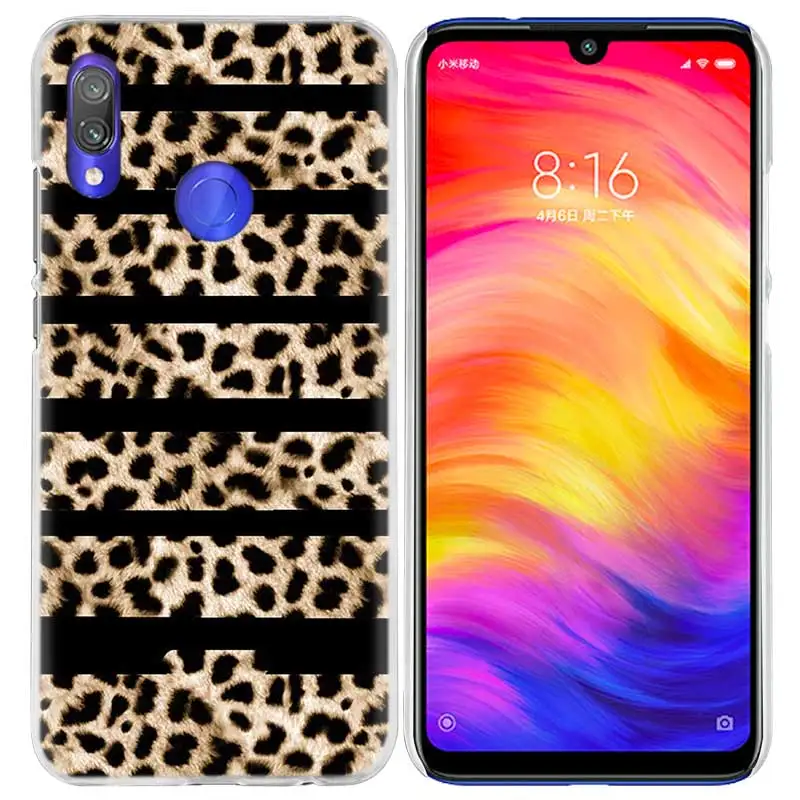 Чехол с принтом тигра и леопарда для Xiao mi Red mi Note 7 K20 6 6A Pro 7S 7A 8T S2 5 mi Note10 Play A1 A2 8 lite F1 жесткий чехол для телефона из ПК - Цвет: 01