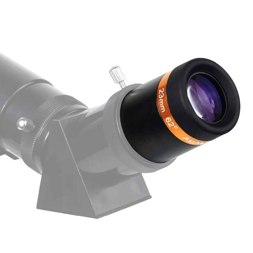 SVBONY асферический окуляр телескоп HD широкоугольный 1,25 ''62 De окуляр объектив 23 мм+ 2x линза Барлоу для монокулярного телескопа F9301