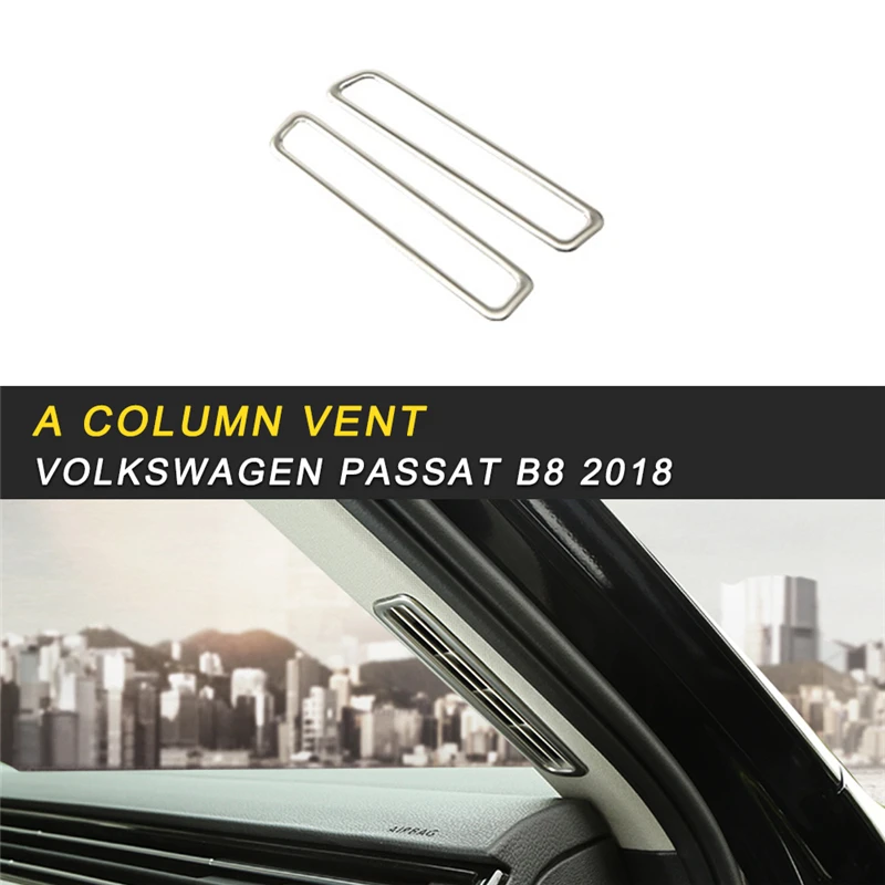 

Car Styling A Column A/C Air Vent Outlet Panel Cover Trim Frame Sticker Interior Accessories For Volkswagen Passat B8 2018