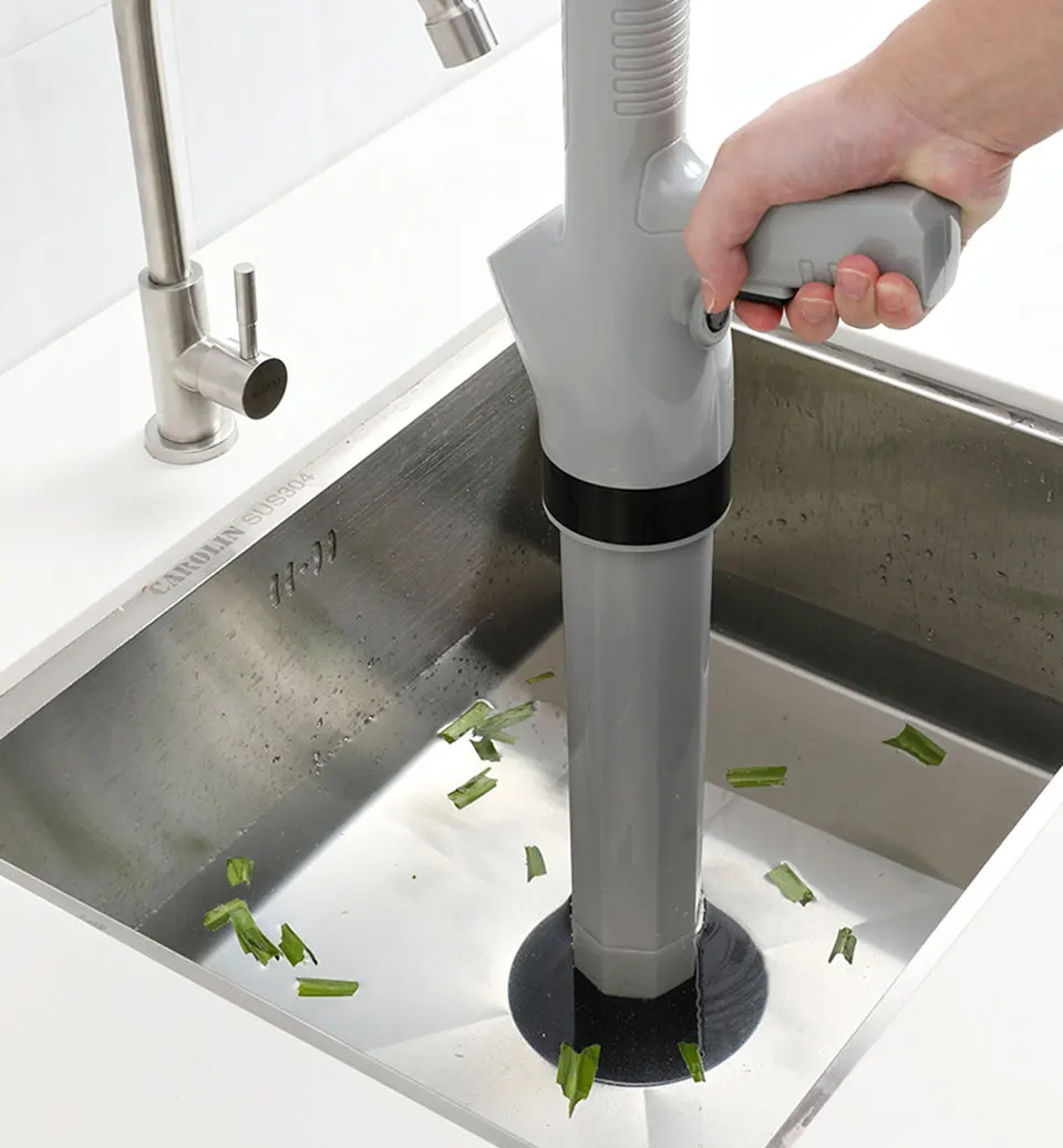 Günstige Hochdruck Luft Drain Blaster Gun Ablauf Clog Dredge Tools Für Küche Waschbecken Rückstände Entfernung Bad Einstecken Saug Maschine