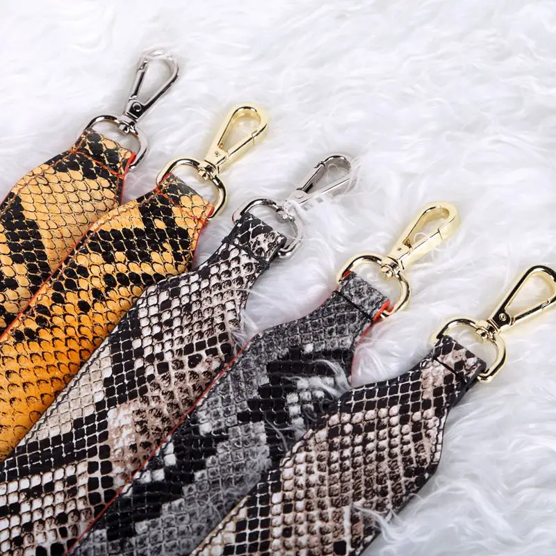 

2019 Spring New Come 100% Genuine Leather Strap You Bag Accessory Snake Shoulder Straps for Bags Accept custom-made Bag 986