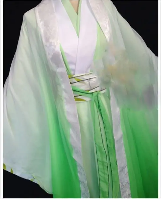 Bi Feng зеленый ученый Принц мужской костюм Hanfu Cos Shen Qingqiu для аниме нового злодея