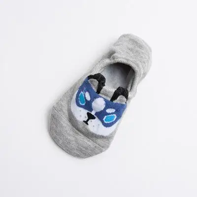 Новые модные милые летние носки-лодочки для собак женские носки для студенток носки с мультяшными животными, невидимые корейские хлопковые носки с героями мультфильмов, Новинка - Цвет: B