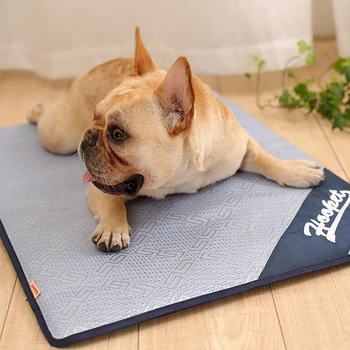 

Summer Dog Sleeping Mat Pet Blanket Self Cooling Mattress Ice Pad Pets Cat Comfortable Soft Straw Mat Cushion Case Accessories