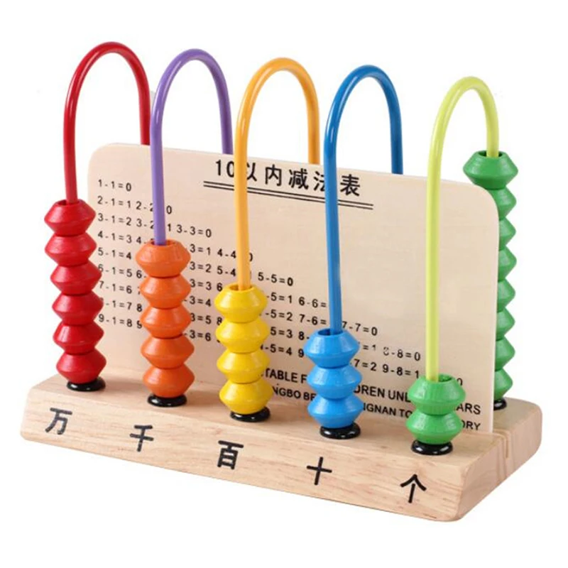 Colorful Five Rows Of Computing Rack Computing Rack Abacus Math Learning Toys Wooden Game Educational Toys For Kids Colorful Five Rows Of Computing Rack Computing Rack Abacus Math Learning Toys Wooden Game Educational Toys For Kids