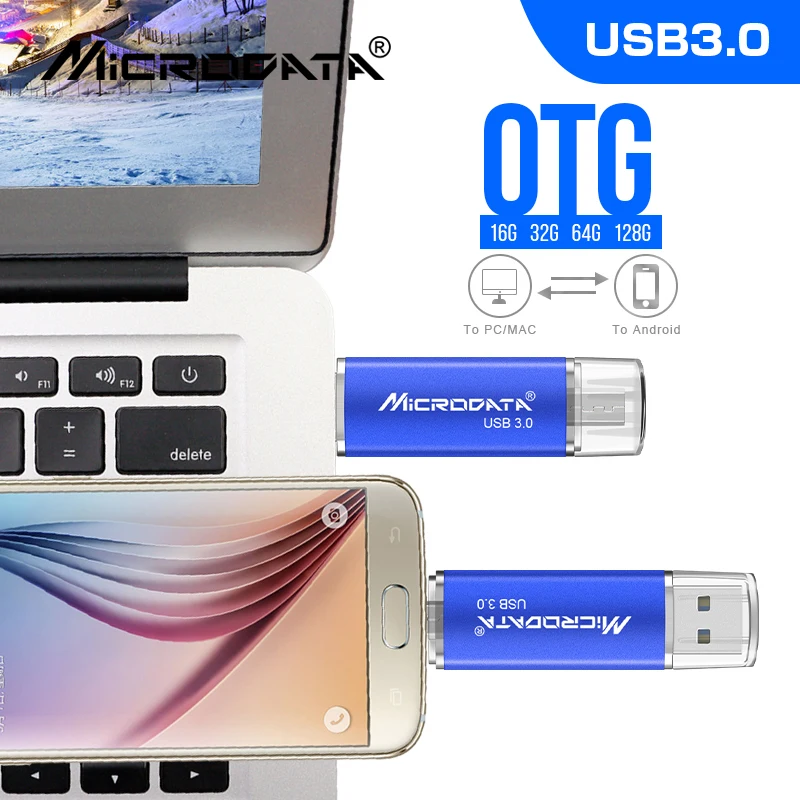 USB 3,0 MicroDate высокоскоростной Макс 60 м/с флеш-накопитель 16 ГБ 32 ГБ usb флеш-накопитель 64 Гб 128 Гб OTG карта памяти usb для Android