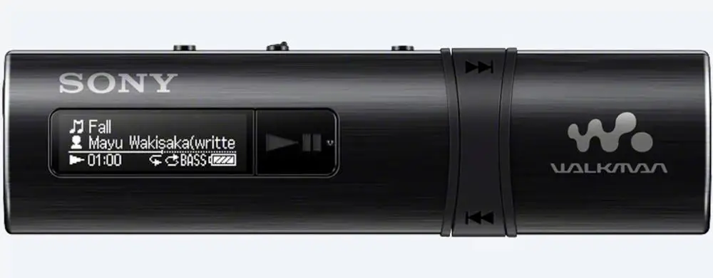 MP3-плеер sony NWZ-B183F B183F Flash со встроенным fm-тюнером(4 Гб)-с гарнитурой - Цвет: Черный