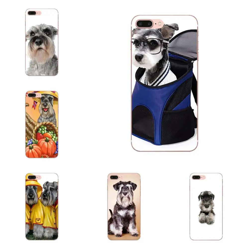 

Lovely Dog Miniature Schnauzer For Samsung Galaxy Note 5 8 9 S3 S4 S5 S6 S7 S8 S9 S10 mini Edge Plus Lite New Luxury Phone Case