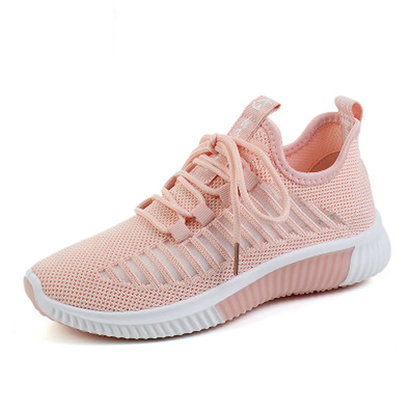 

2019 Fashion Casual Flat Shoes Ladies Mesh Shoes Students Hollow Sports Shoes Breathable wear-resistant non-slip Running Shoes