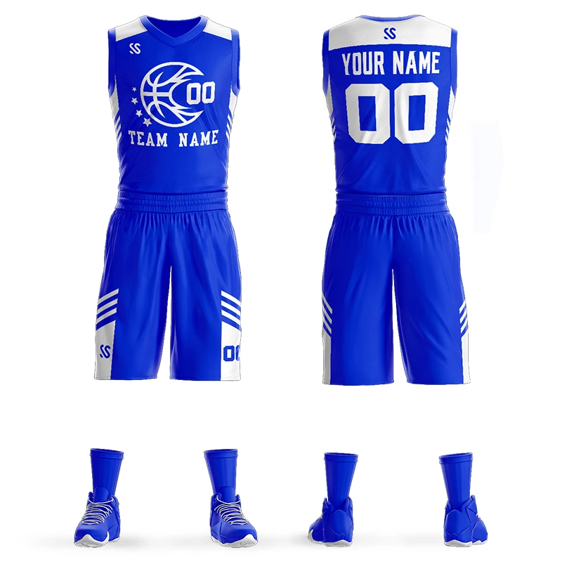 Мужской/баскетбольный спортивный костюм для молодежи DIY баскетбольная форма большой размер Персонализированная отделка баскетбольные наборы