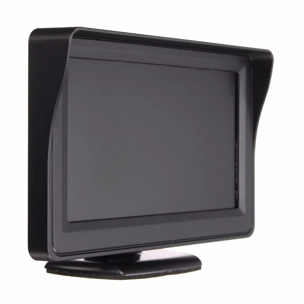 4,3 дюймовый автомобильный монитор TFT lcd цифровой 16:9 экран 2 пути видео вход для камеры заднего вида DVD с видео кабелем
