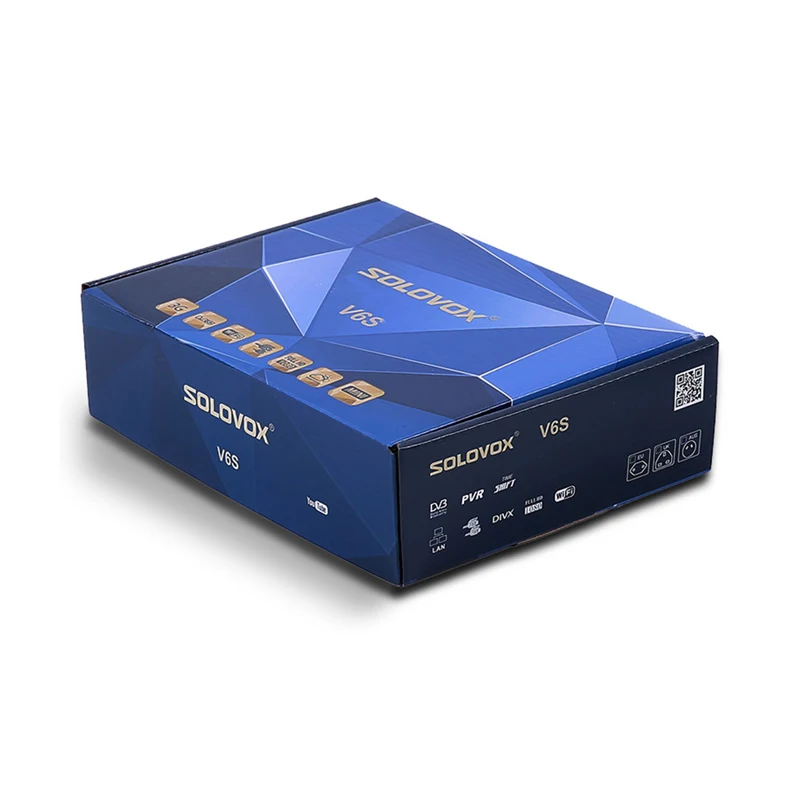 SOLOVOX V6S Receptor DVB S2 H.265 M3U IPTV BOX спутниковый ресивер Поддержка spainish 7 Clines CCCAM PowerVu DRE Biss key