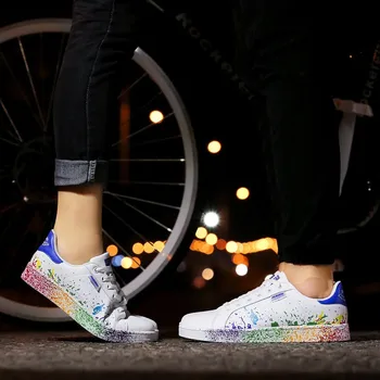 

CONSTANT 2019 Spring Popular Personality Men Flats Shoes New Design Suitable Hiking Canvas Couple Models Lace-up Youth shoes