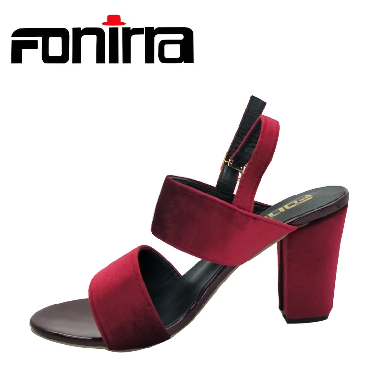 square heel sandals