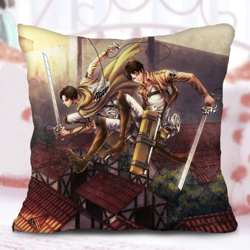 Подушка для дивана Attack On Titan Shingeki No Kyojin Eren мультяшная аниме фигурка с принтом|attack