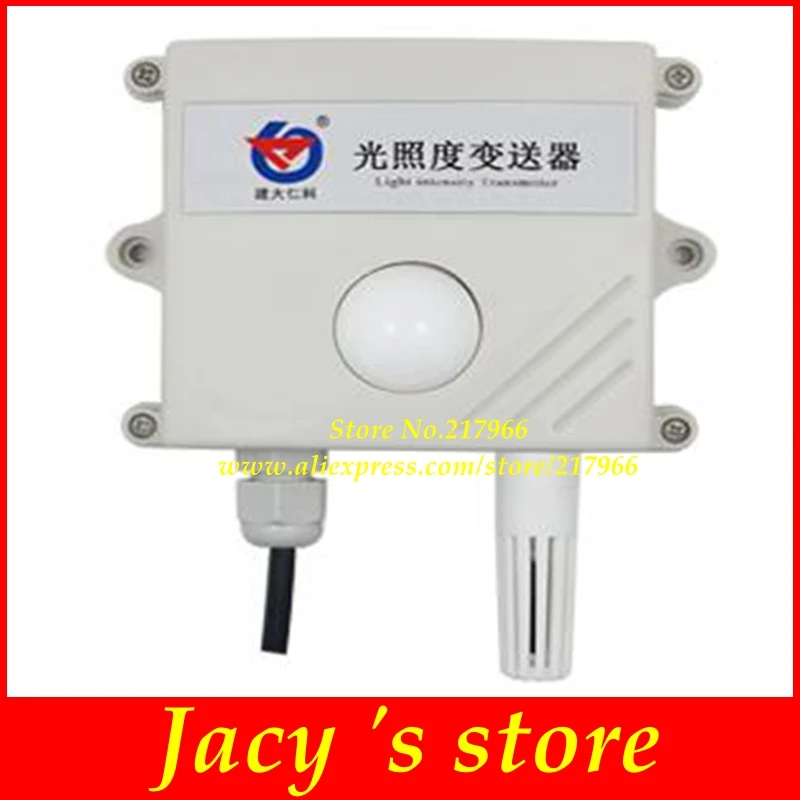 

0-65535Lux Illumination Transmitter light sensor Illumination Sensor Illumination + temperature + humidity 3 IN 1 rs485 output