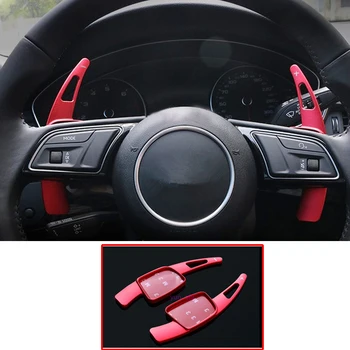 

3 Colors Aluminium Alloy Car Steering Wheel Shift Paddle Extended Shifter For AUDI A4L A5 2017 Car Accessories