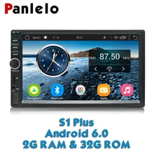 Panlelo S1 плюс 2 Din android-автомобильный радио gps 2G 32G Android 6,0 автомобилей Радио 2din с Bluetooth 7 дюймов, двойной Din Android для Kia