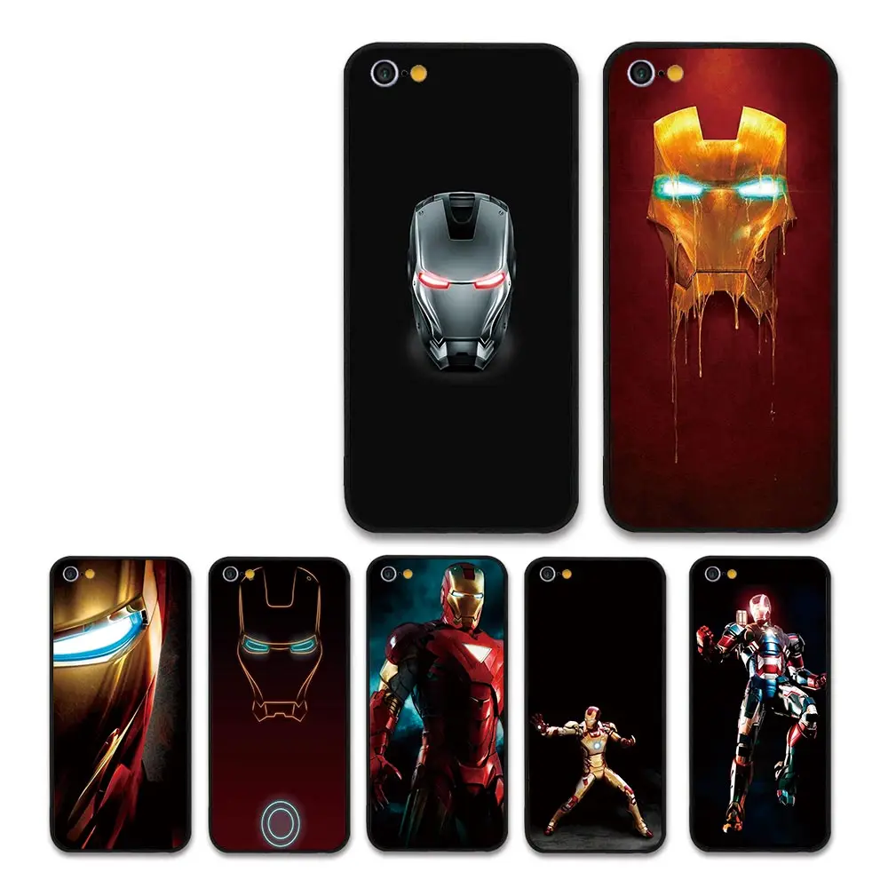 

Cool marvel hero Iron Man Jarvis Live fashion Technology black case for Apple iPhone 5 6 7 8 8plus/7plus/6plus X XR XSMAX cases