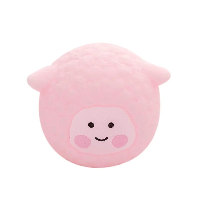 

Soft Girl Cute Little Sheep Pinch Music Sound Decompression Toy Pink Girl Heart Vent Creative Fun Pinch Kids Toys