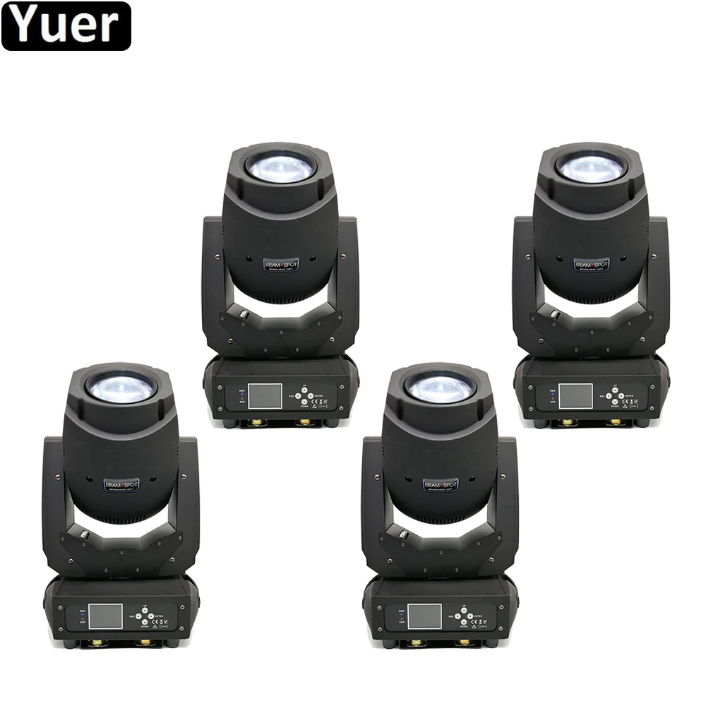 

4Pcs/Lot Professional Music Light 200W LED Moving Head Light Beam Spot Wash 3in1 Light Party DJ Stage Light Night Club