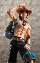 Figura de acción de One Piece POP, Ace Monkey D Luffy Sabo Fire Fist, modelo regalo coleccionable en PVC de 23cm