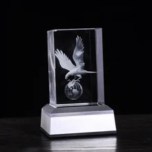 Орел ночник 4 цвета Изменение люминария лава лампа для детской комнаты 3D лазер внутри Lampen